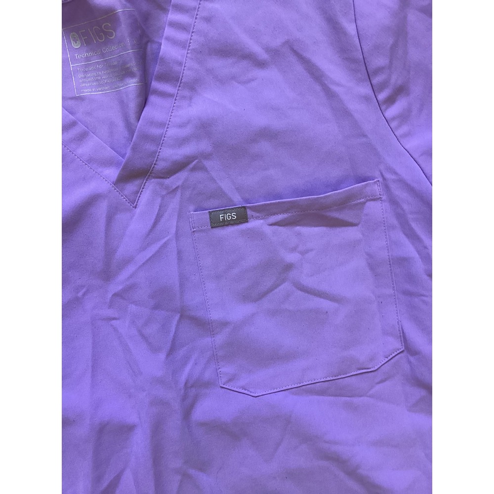 FIGS Technical Collection Purple V-Neck Scrub Top XL FW1000 Womens Short Sleeve - Picture 2 of 8